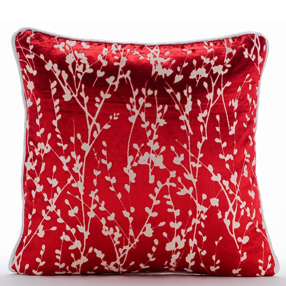 Cayenne Red Drops Pillow Cover