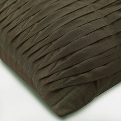 Champagne Brown Waves - Light Brown Art Silk Throw Pillow Cover
