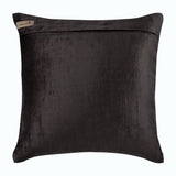 Charcoal Spill - Charcoal Gray Velvet Throw Pillow Cover