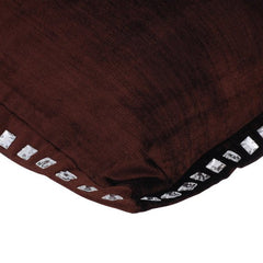 Choco Crystal Palace - Chocolate Brown Velvet Throw Pillow Cover
