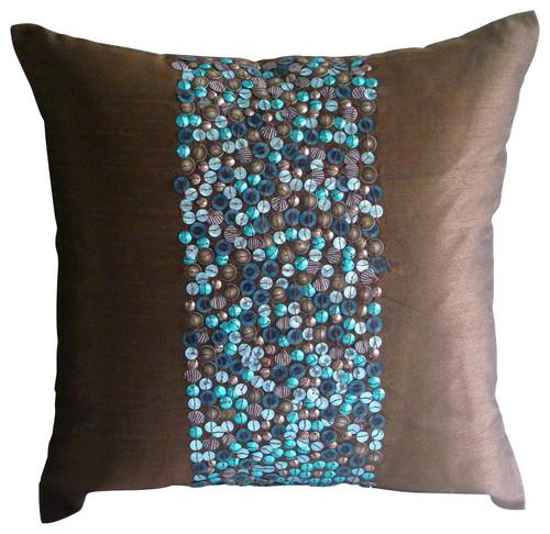 Cocoa & Turq Euro Sham