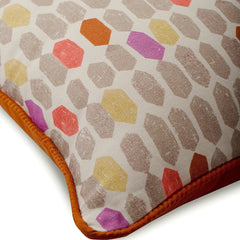 Color Impulse - Multicolor Cotton Throw Pillow Cover