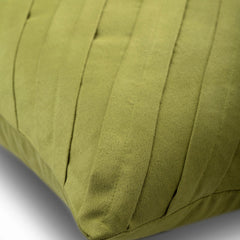 Contemporary Apple Green - Apple Green Faux Suede Throw Pillow Cover