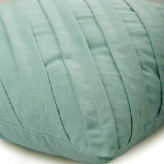 Contemporary Light Sea Blue - Sea Blue Faux Suede Decorative Euro Sham