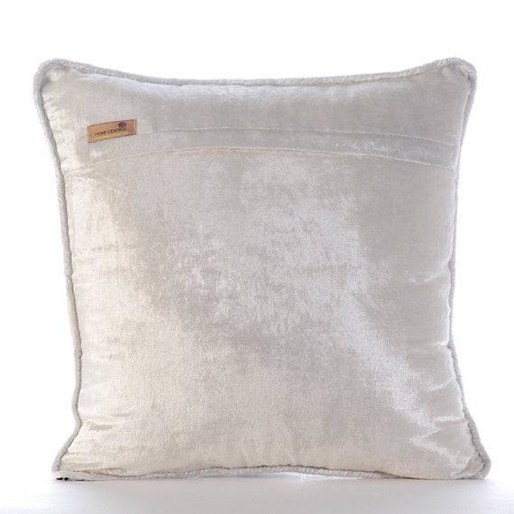 Blonde Damask - Gold Velvet Throw Pillow Cover