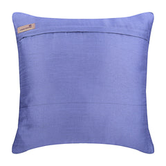Dark Blue Beauty - Dark Blue Art Silk Throw Pillow Cover