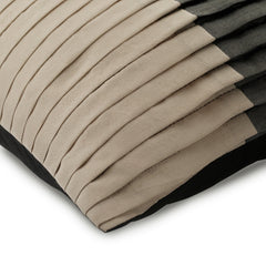 Dark Secret - Black Art Silk Throw Pillow Cover