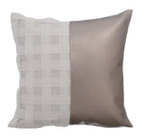 Brown N Half - Brown Art Silk Decorative Euro Sham