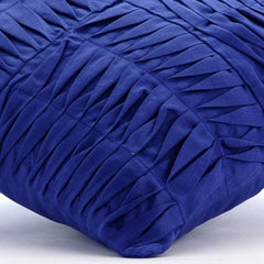 Electricity - Blue Cotton Linen Throw Pillow Cover