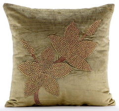 Enlightenment - Sage Green Velvet Decorative Euro Sham
