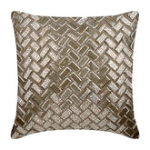 Evening In Paris - Mocha Cotton Linen Decorative Euro Sham