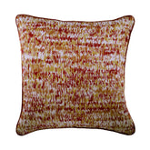 Foiled Red Decor - Red Jacquard Decorative Euro Sham