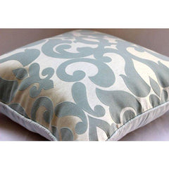Forever Damask - Blue Jacquard Weave Decorative Euro Sham