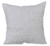 Brown Pintuck Block - Brown Linen Throw Pillow Cover