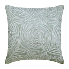 French Love - Light Blue Art Silk Decorative Euro Sham