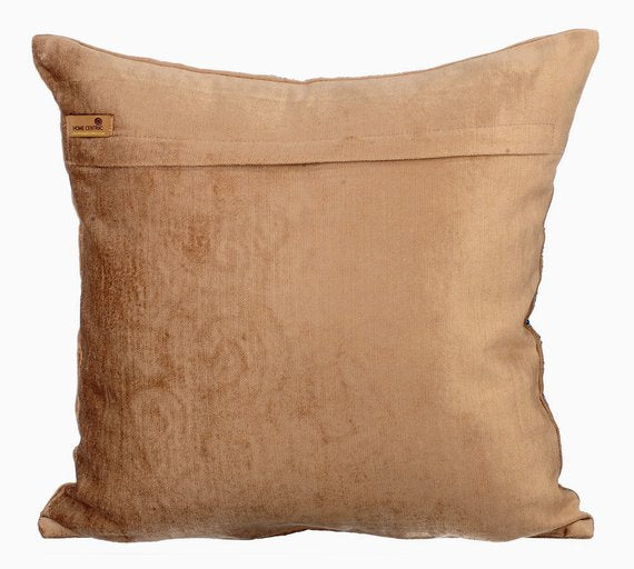 Gold Sapphires - Gold Velvet Throw Pillow Cover