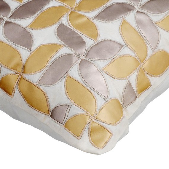 Cake Pie - Brown Faux Leather Throw Pillow Cover
