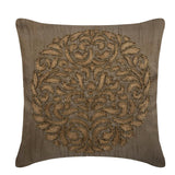 Turkish Dream - Gray Art Silk Decorative Euro Sham