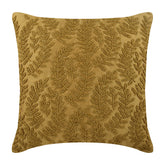 Golden Ivy Leaves Throw Pillow Cover