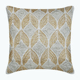Golden Rain Beaded Decorative Euro Sham