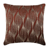 Golden Sitar - Rust Velvet Decorative Euro Sham