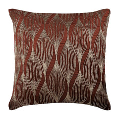 Golden Sitar - Rust Velvet Decorative Euro Sham