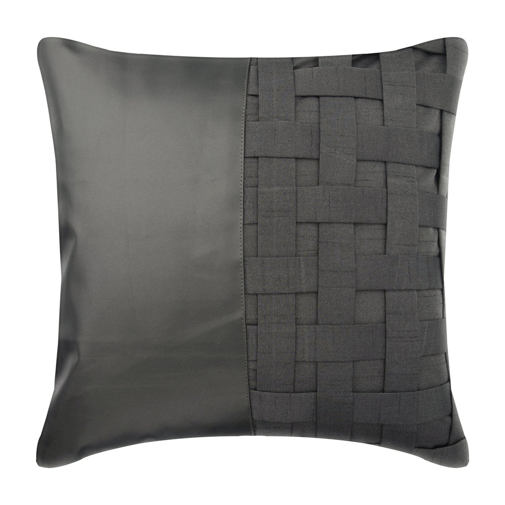 Brown N Half - Brown Art Silk Decorative Euro Sham