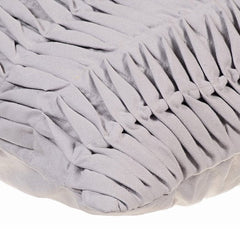 Grey Wind Folds - Gray Faux Suede Throw Pillow Cover