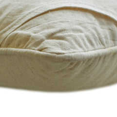 Hello Neutrals - Natural Beige Cotton Linen Decorative Euro Sham