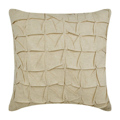 I Heart Linen - Natural Beige Cotton Linen Decorative Euro Sham