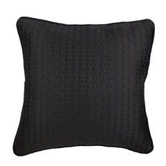White Beehive - White Jacquard Silk Throw Pillow Cover