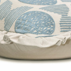 Alisa - Blue Linen Throw Cushion Cover