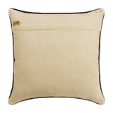 The George - Brown Linen & Faux Leather Throw Pillow Cover
