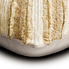 Jutee Love - Beige Linen Throw Cushion Cover