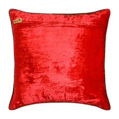 Red Shimmer - Red Velvet Throw Cushion Cover
