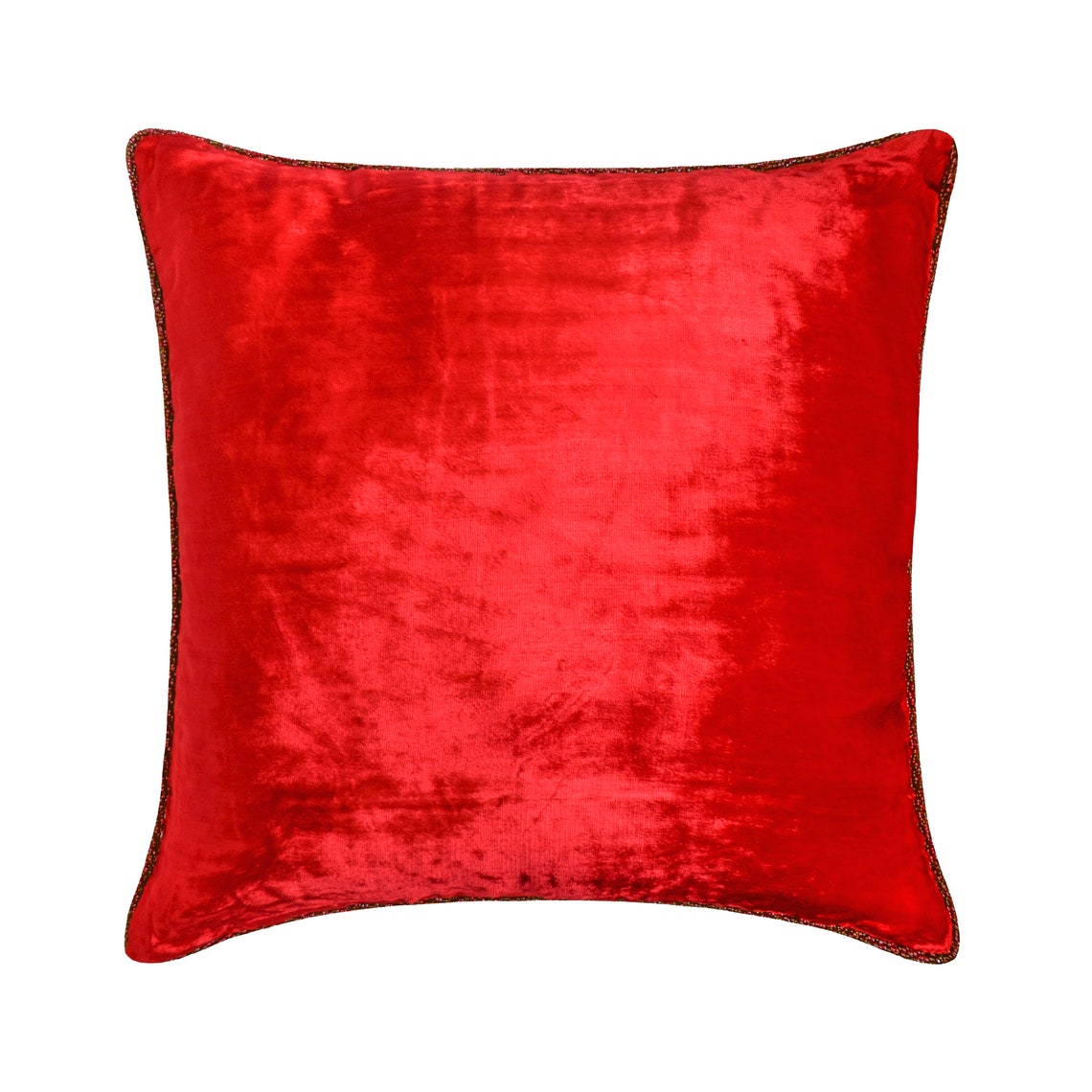 Red Shimmer Throw Cushion Cover