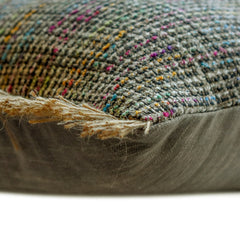 Jute Carnival - Grey Jute Throw Cushion Cover
