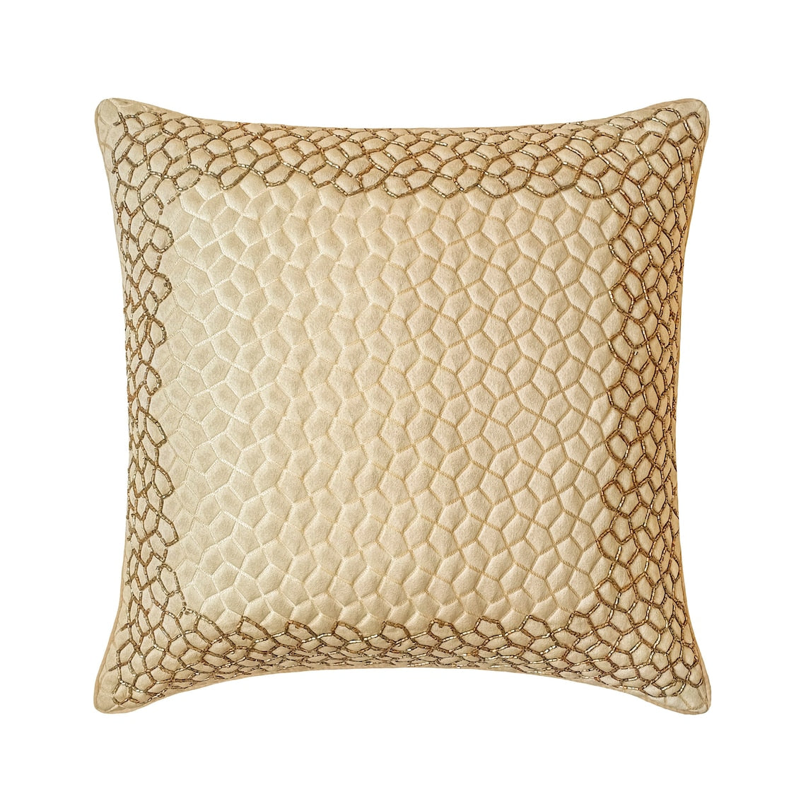 Mosaic Mood Beige Throw cushion Cover