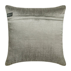 Darpan Grey - Grey Silk Throw cushion Cover