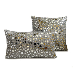 Anayna Grey - Grey Silk Lumbar Cushion Cover