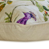 Tavas - Pink & Purple Cotton Throw Pillow Cover