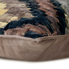 Zidan - Brown Velvet Throw Cushion Cover