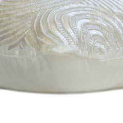 All Eyes on Ivory - Ivory Silk Lumbar Cushion Cover