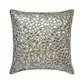 Shimmering Silver Throw Cushion Cover