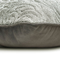 Gryselda - Grey Jacquard Throw cushion Cover