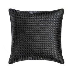 Tanner Black Throw cushion Cover