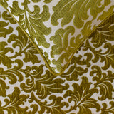 Chartreuse Charm - Velvet Chartreuse Decorative Bed Runner and Cushion Cover