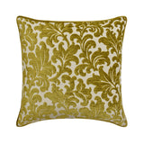 Chartreuse Charm - Velvet Chartreuse Decorative Bed Runner and Cushion Cover