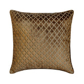 Geolattice Brown Throw cushion Cover