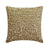 Glisten and Gold Throw Pillow Cover